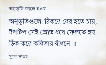 অনুভূতি জালে হওয়া